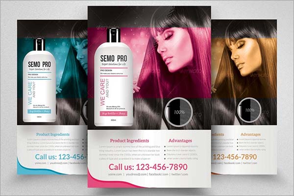 Hair Product Promotion Flyer Template
