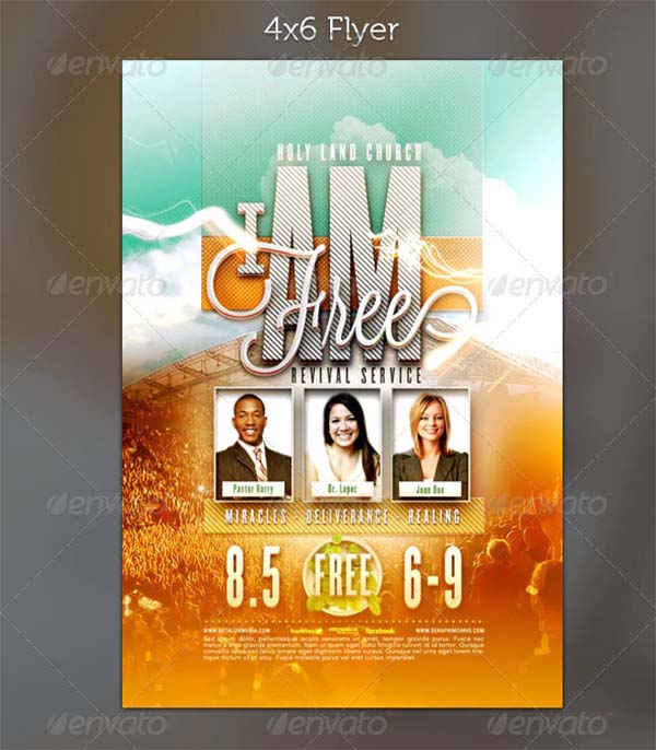 I Am Free Revival Flyer Template