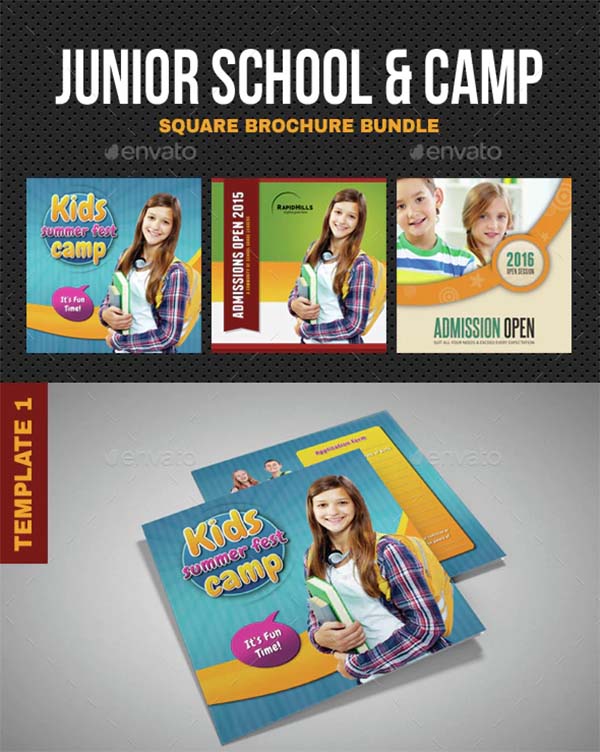 Junior Summer Camp School Brochure Bundle