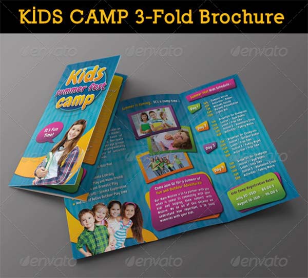Kids Summer Camp 3-Fold Brochure
