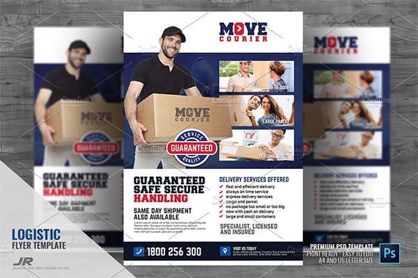 Logistic and Cargo Delivery Flyer