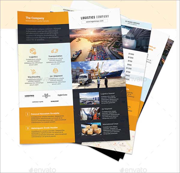 Logistics Company Flyers Template