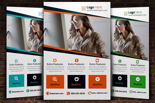 Logistics & Warehousing PSD Flyer Design