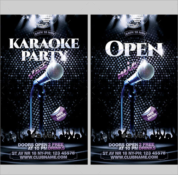 Modern Karaoke Flyer Template