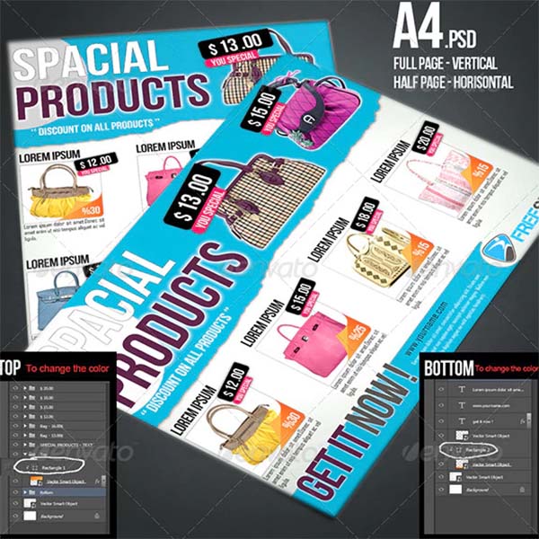 Modern Product PSD Flyers
