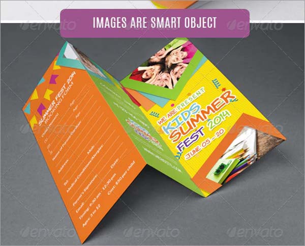 New Kids Summer Camp Trifold Brochure