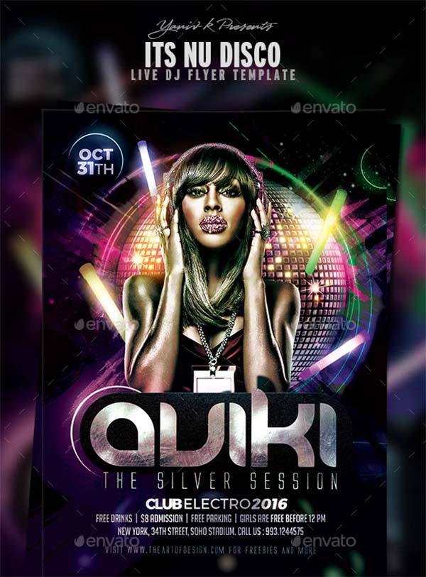 Nu Disco Flyer Template