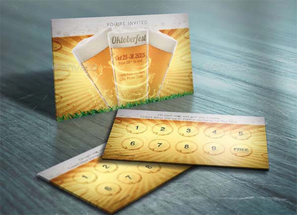 Oktoberfest Loyalty Cards Template
