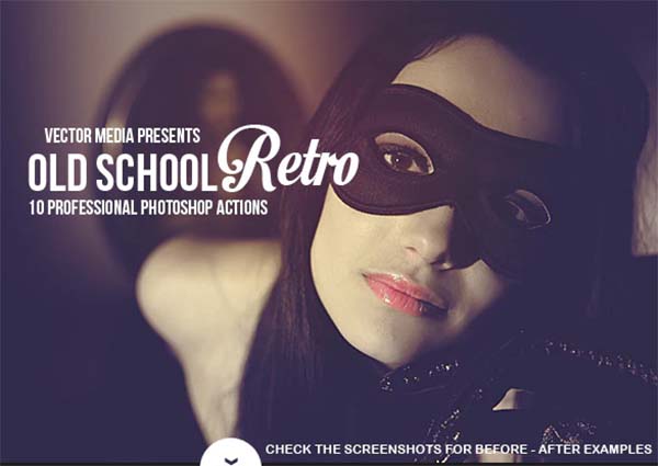 Old School Retro Photoshop Actions