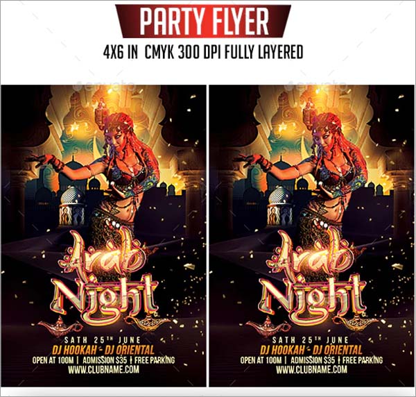 Oriental Music Night PSD Flyer