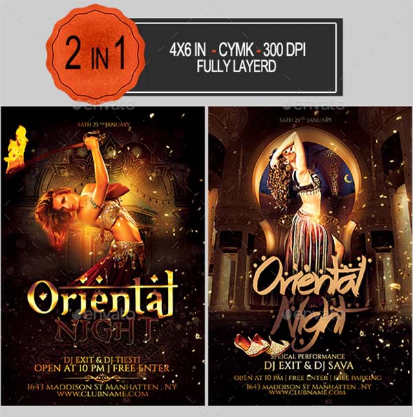 Oriental PSD Flyer Bundle