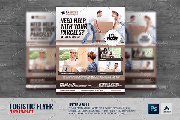 Parcel Logistic Mover Service Flyer