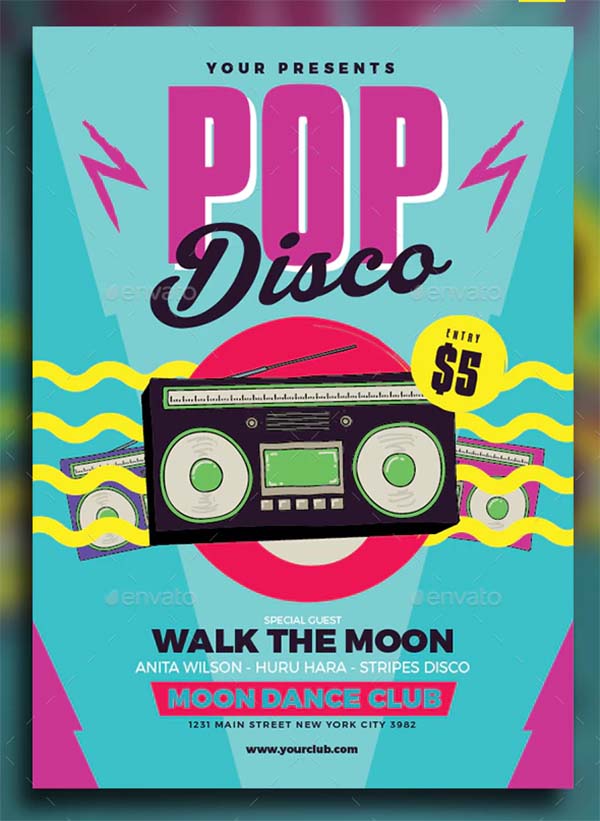 Pop Disco Flyer and Poster