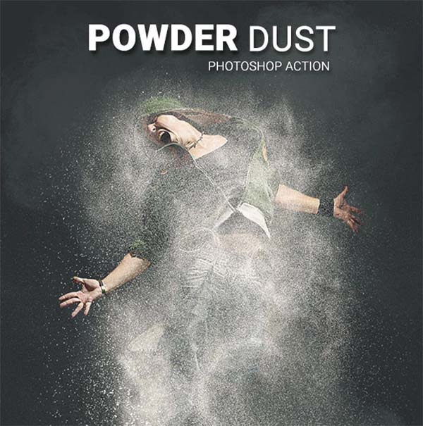 Powder dust Photoshop Action