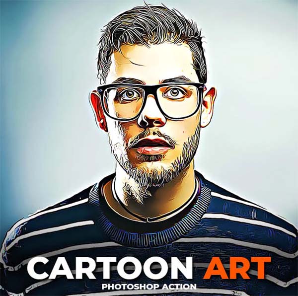 Print Cartoon Art Photoshop Action