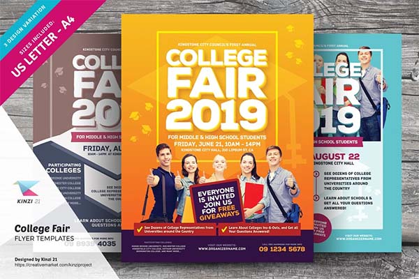 College Fair Flyer Print Templates