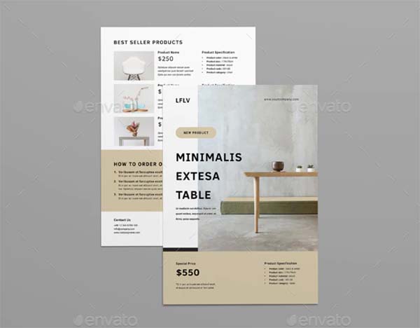 Product InDesign, INDD Flyer