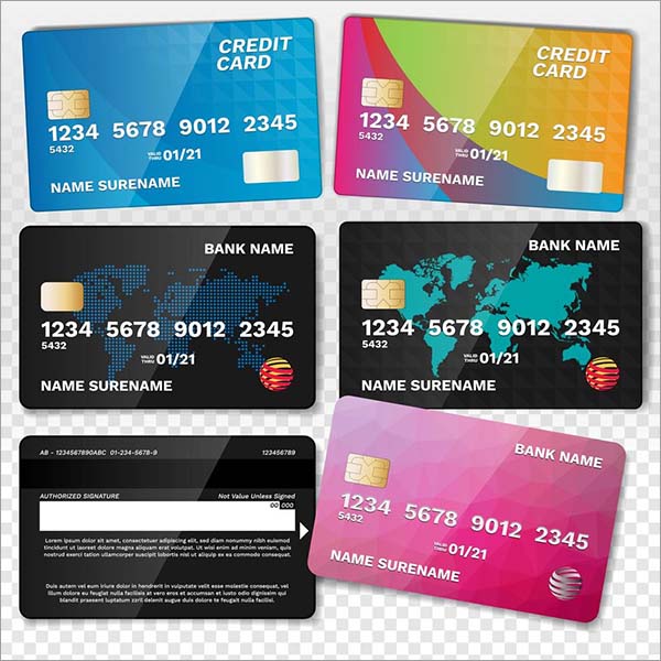 Realistic Loyalty Credit Card Set