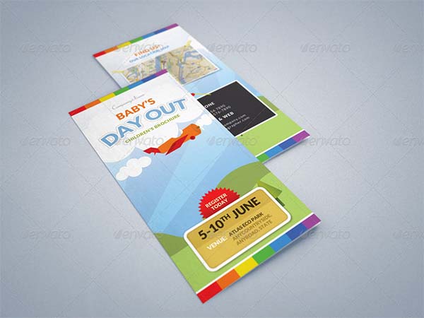 Summer Camp Kids Tri-Fold Brochure
