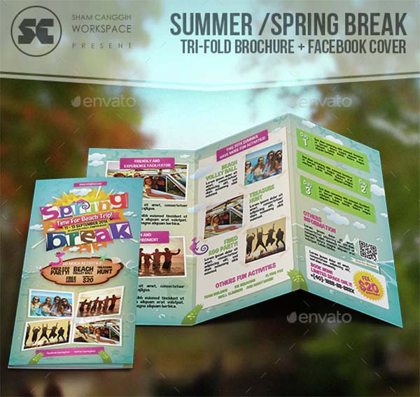 Summer Spring Break Tri-Fold