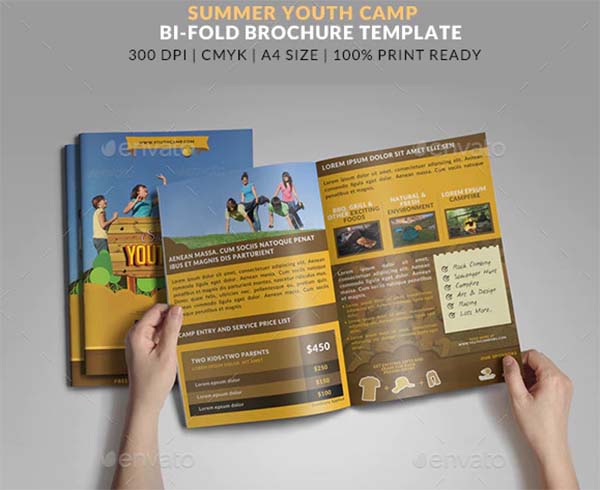 Summer Youth Camp Bifold Brochure