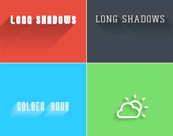 3D Long Shadows Generator Photoshop Action Set