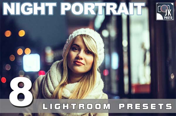 8 Night Portrait Lightroom Presets