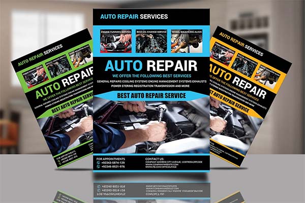 Auto Repair Flyer Design