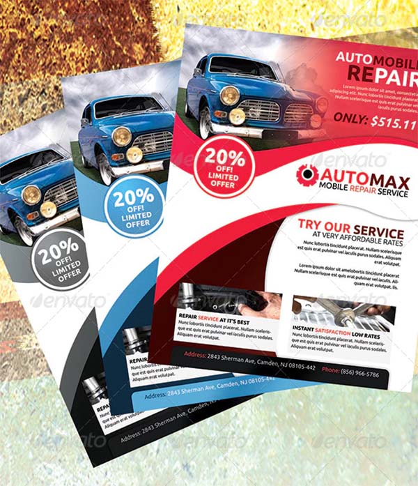 Automobile Flyer Template