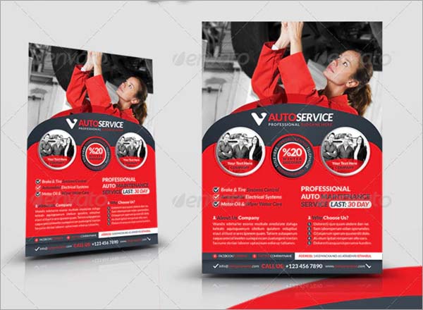 Automobile Service Business Flyer