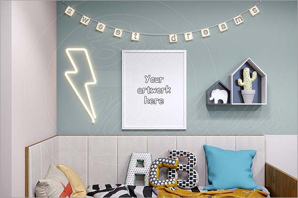 Baby Room Frame Mockup
