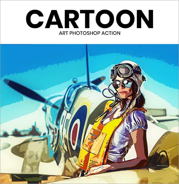 Cartoon Art Photoshop Action