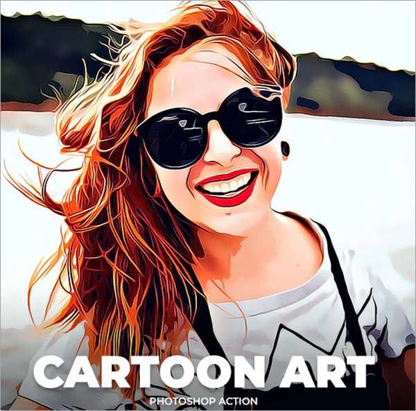 Cartoon Art Photoshop Actions File