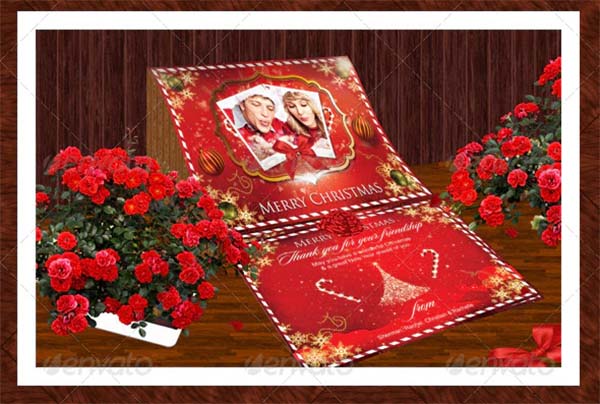 Christmas Holiday Photo Postcard