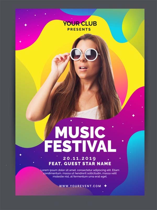 Colorful Ladies Free Flyer Template