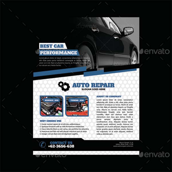 Corporate Automobile Flyer Template