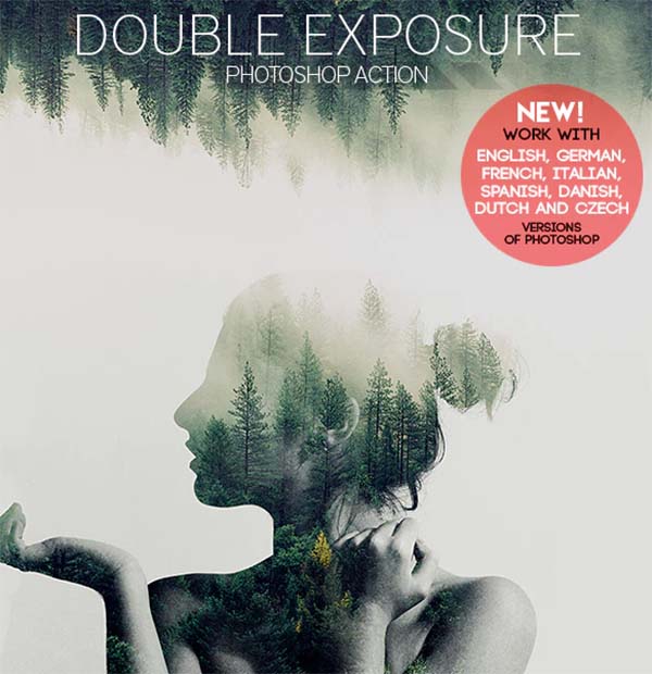 Double Exposure Photoshop Action