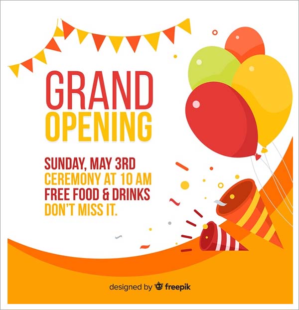  Free Grand Opening Flyer Templates