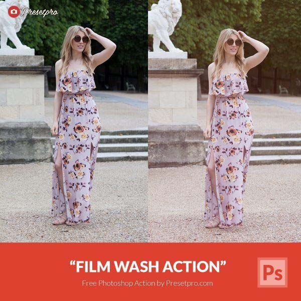 Free Photoshop Action Film Wash