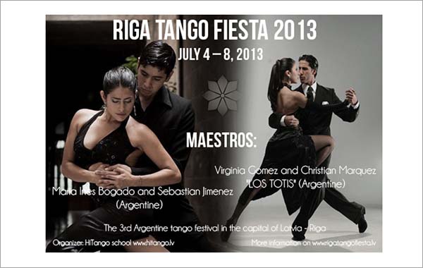 Free Tango Festival Flyer