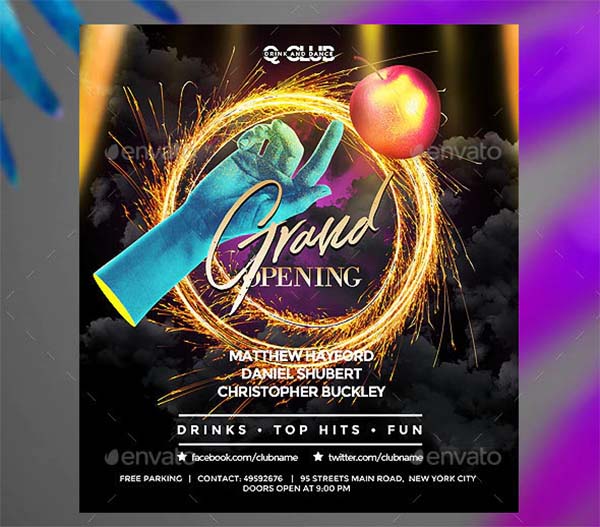 Grand Opening Club Flyer Template