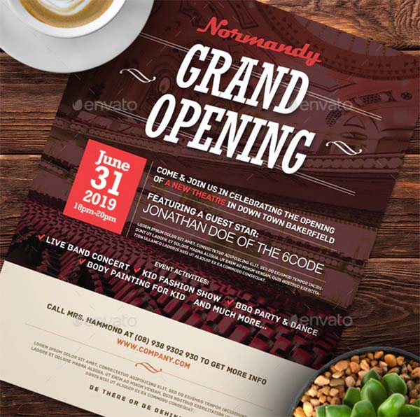 Grand Opening Flyers Design