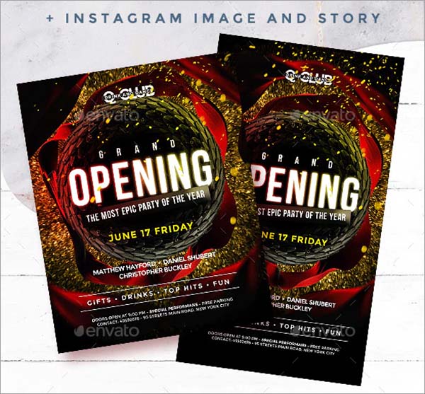 Grand Opening Night Club Flyer Template