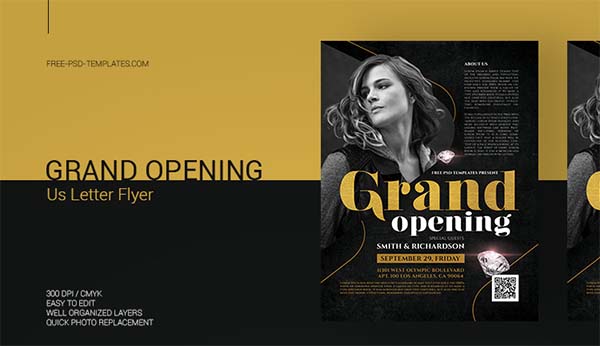 Grand Opening PSD Flyer Template