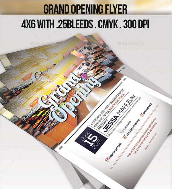Grand Opening Printble Flyer Template