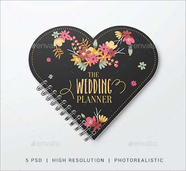 Heart Shape Notebook Mockups