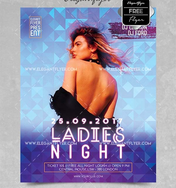 Ladies Night Party Flyer Template