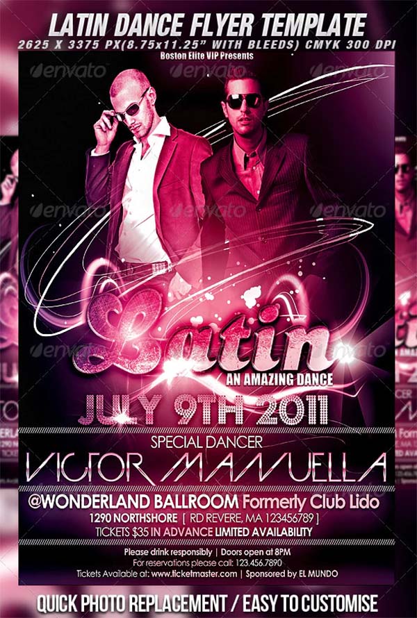 Latin Dance Flyer Template