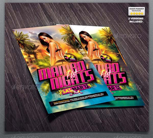Latin Night Flyer Template