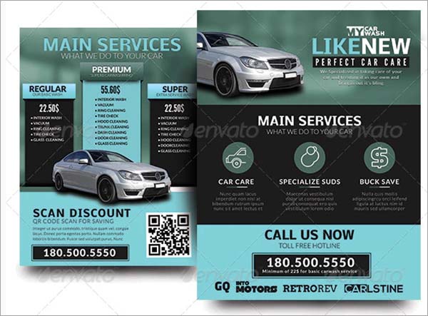 My Automobile Carwash Service Flyer